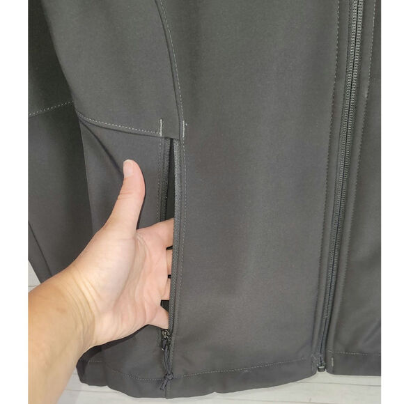 THE NORTH FACE Apex Bionic Softshell Full Zip Windwall Jacket in Gray, sz Medium - Picture 5 of 14